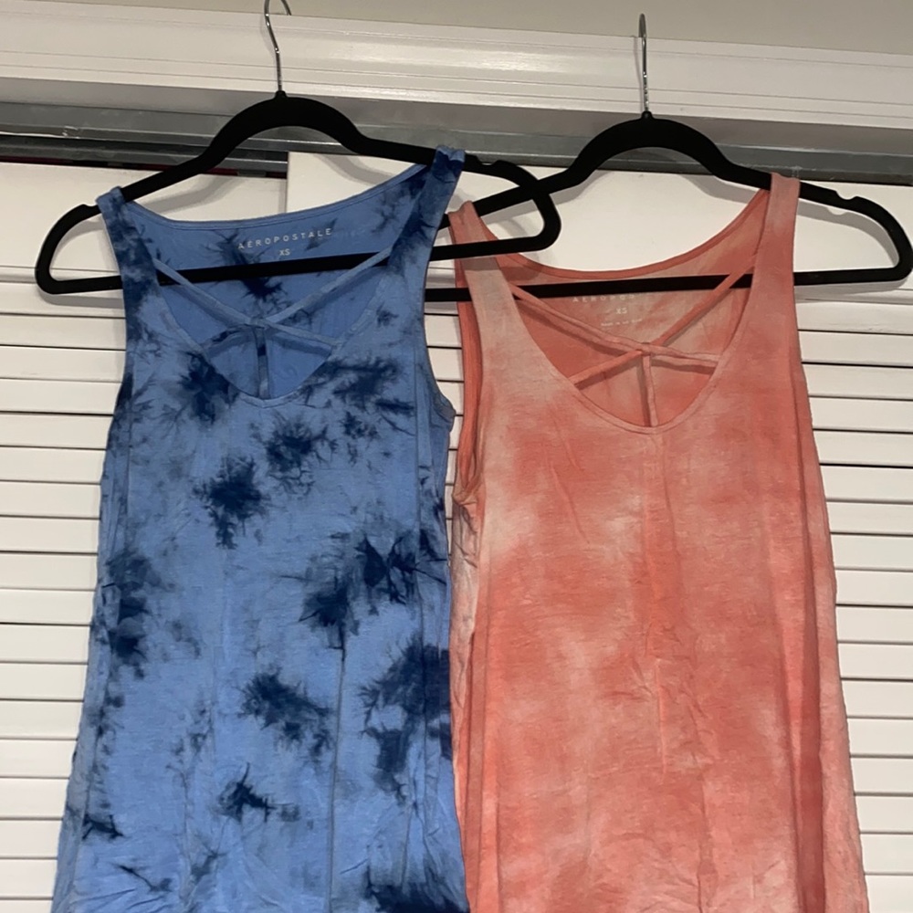 aeropostale tie dye tank tops (bundle of 2)